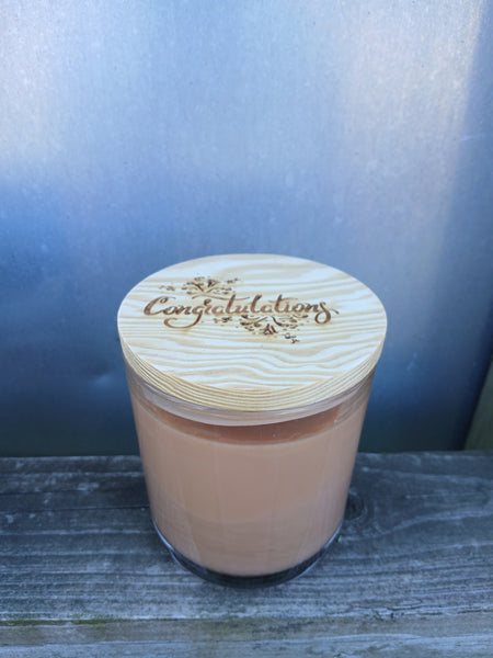 14 oz Soy Candles w/ Etched Lid