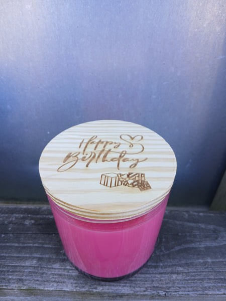 14 oz Soy Candles w/ Etched Lid