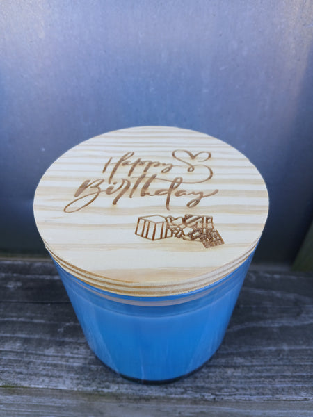 14 oz Soy Candles w/ Etched Lid