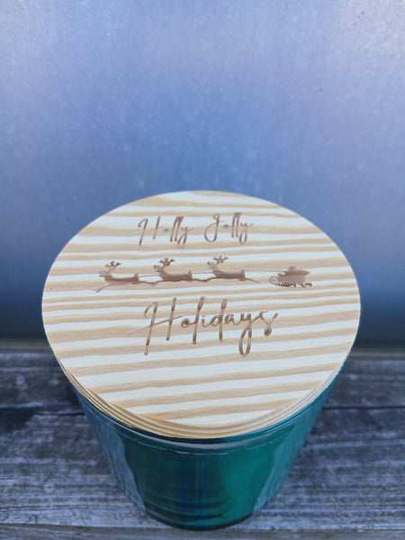 14 oz Soy Candles w/ Etched Lid