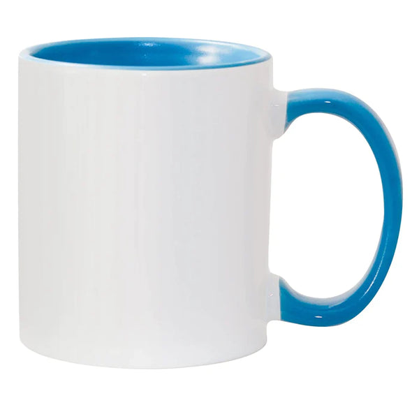 11oz and 15oz Inner Handle Two Tone Mug (Multiple Colors)