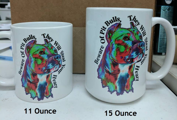 15 oz White Custom Coffee Mugs