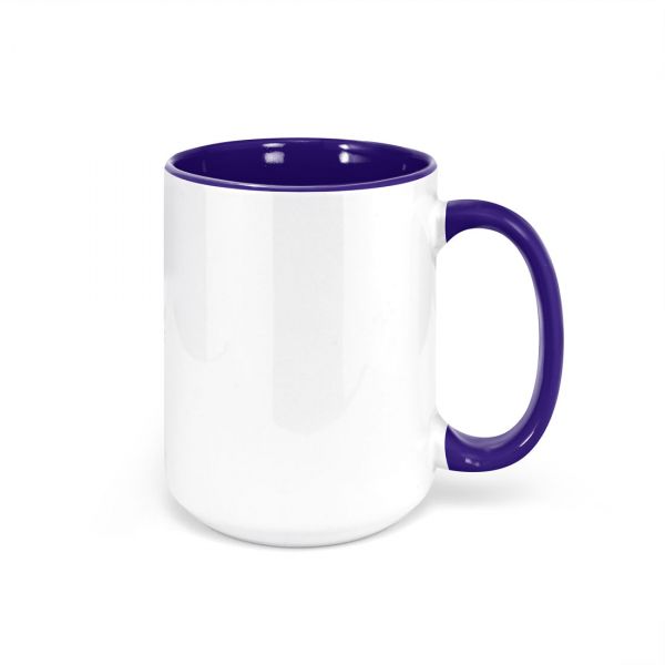 15 oz Inner Handle Mug (Multiple Colors) Two Tone