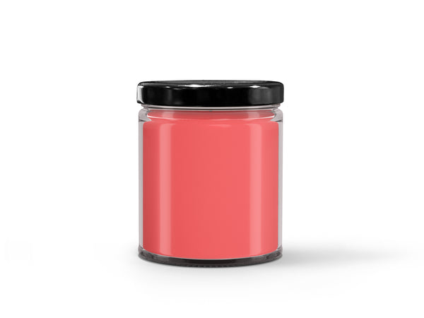 9oz Watermelon Soy Candle with Black Lid UV Printed