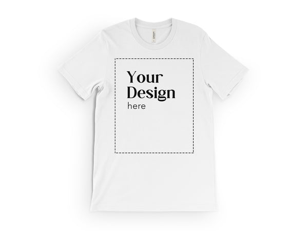 DTG Bella Canvas T-Shirt - White - Adult – CustomHappy