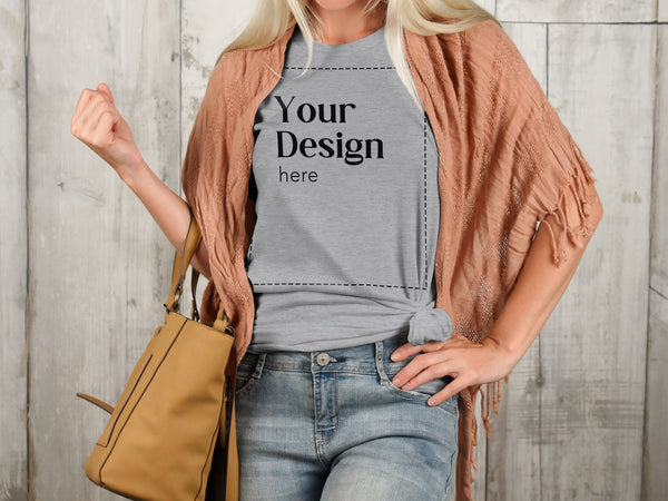 DTG Bella Canvas T-Shirt - Athletic Heather - Adult