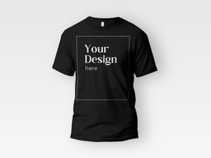 DTG Bella Canvas T-Shirt - Black Heather - Adult