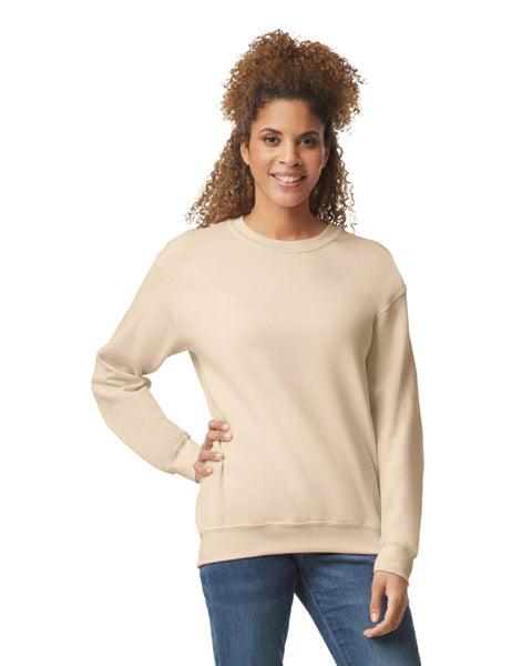 Gildan Sweatshirt Sand Customized Adult Sizes