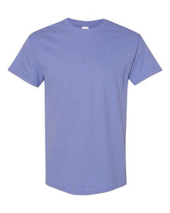 Gildan G500 T-Shirt Heathered Violet Customized Tee Adult
