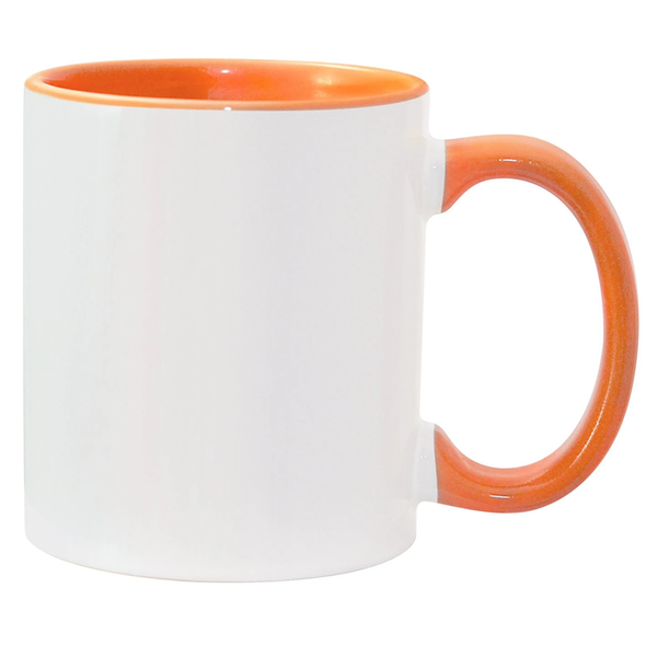 11oz and 15oz Inner Handle Two Tone Mug (Multiple Colors)