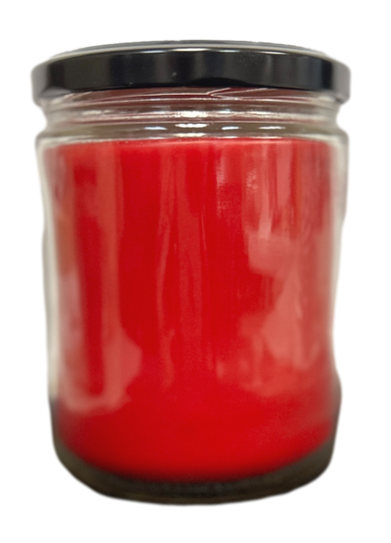 16oz Apple Pie Soy Candle with Black Lid UV Printed