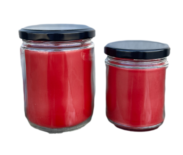 16oz Apple Pie Soy Candle with Black Lid UV Printed
