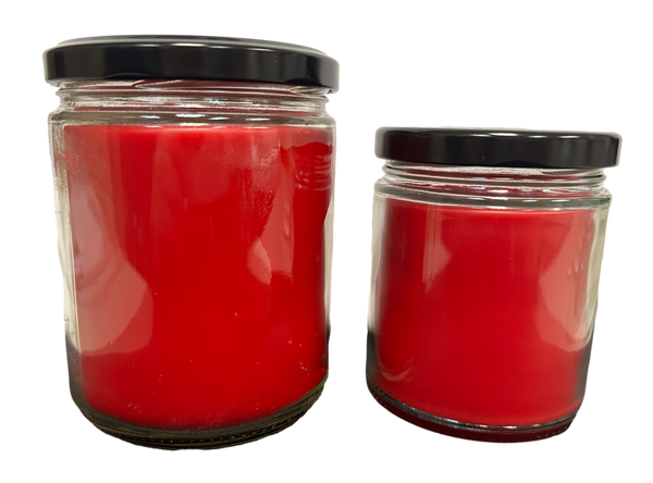 16oz Apple Pie Soy Candle with Black Lid UV Printed