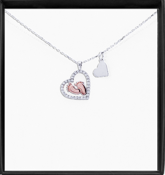 JWL Baby Feet Necklace