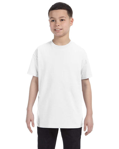 FBA Case of Gildan G5000 T-Shirt White Customized Tee Youth Sizes (Qty 6)