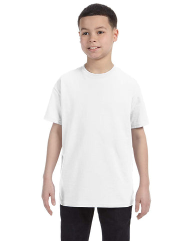 FBA Case of Gildan G500 T-Shirt White Customized Tee Youth Sizes (Qty 6)