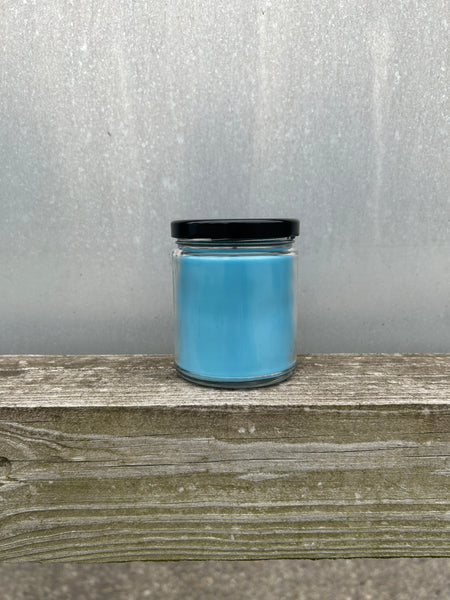 9oz Baja Breeze Soy Candle with Black Lid UV Printed