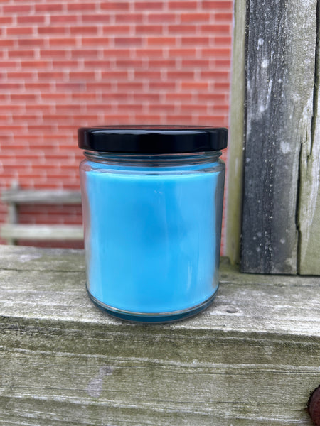 9oz Baja Breeze Soy Candle with Black Lid UV Printed