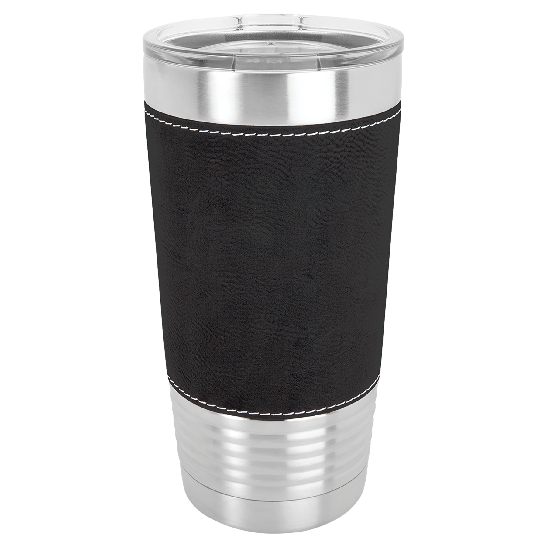 FBA - Black Leatherette Tumbler (12 Count) Laser Engraved