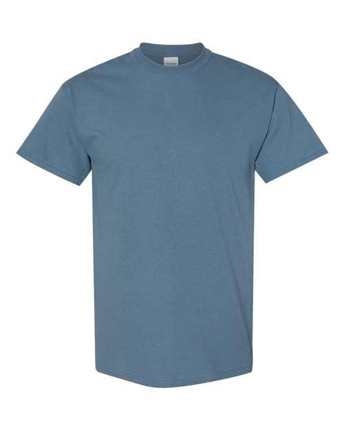 Gildan G500 T-Shirt Heathered Indigo Blue Customized Tee Adult
