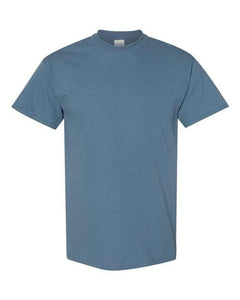 Gildan G500 T-Shirt Heathered Indigo Blue Customized Tee Adult