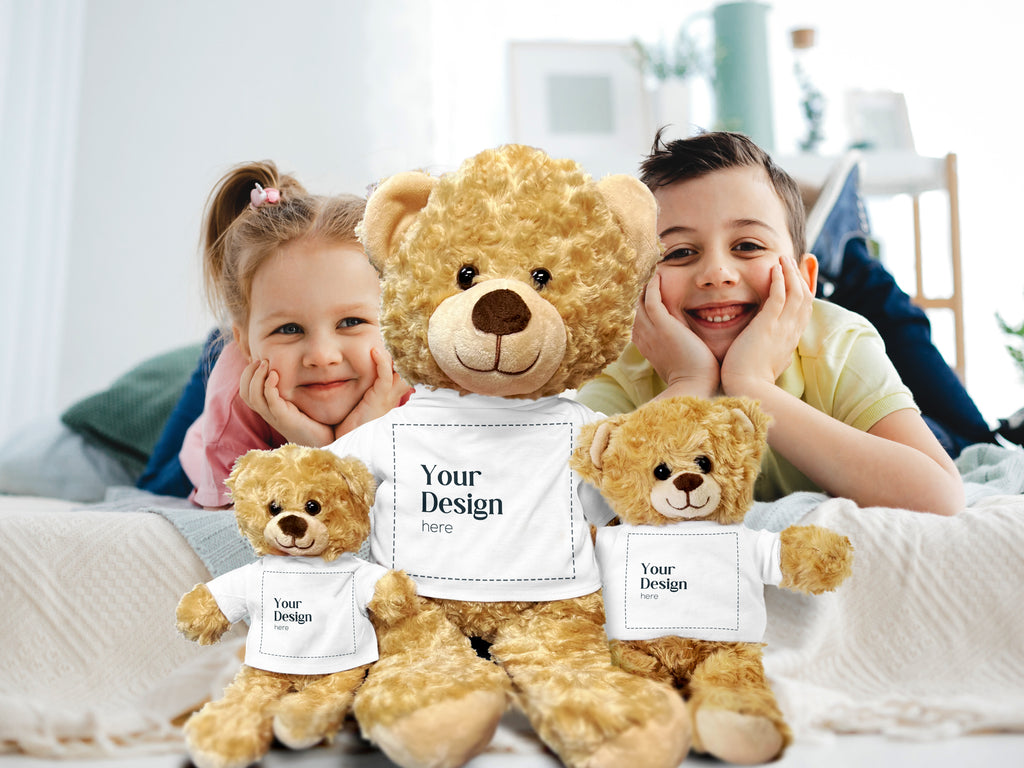 Customizable Small Large Plus Teddy Bear Set
