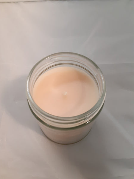 9oz Pink Vanilla Soy Candle with Black Lid UV Print - LIMITED QUANTITIES