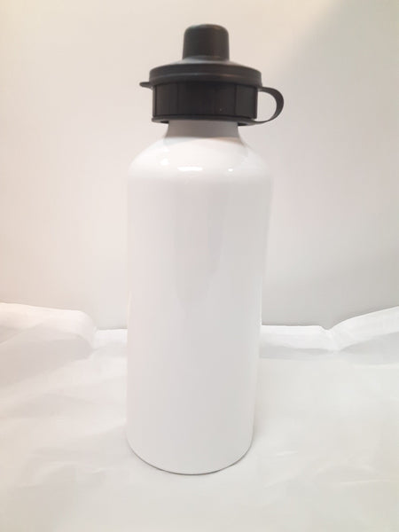 20 oz Aluminum Water Bottle w/ White Coating (Qty 12)