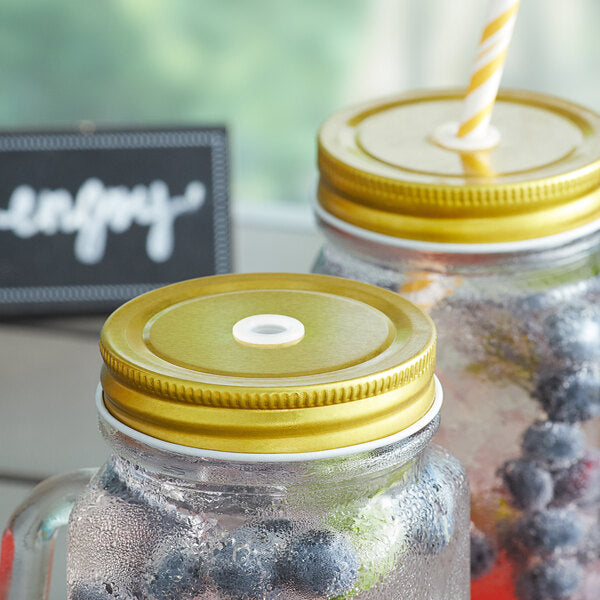 Mason Jar Clear with Handle for Print on Demand (Lid available)