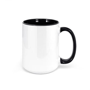 11oz and 15oz Inner Handle Two Tone Mug (Multiple Colors)