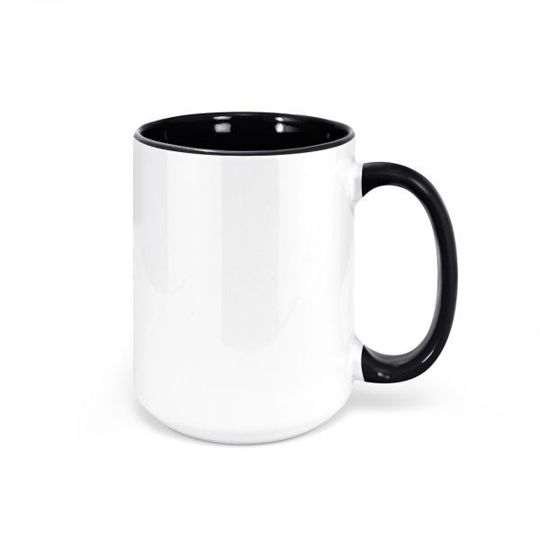 15 oz Inner Handle Mug (Multiple Colors) Two Tone