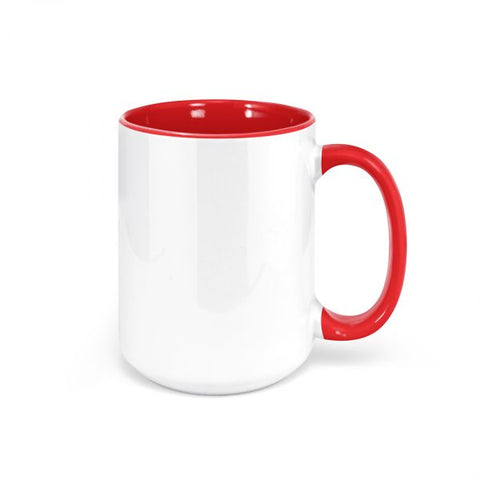 15 oz Inner Handle Mug (Multiple Colors) Two Tone