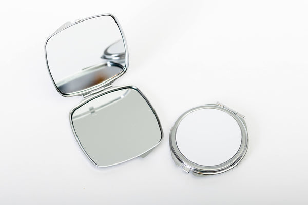 Circle Compact Mirror Print on Demand Fulfillment. Gift Box included!