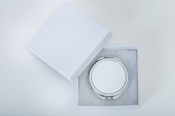 Circle Compact Mirror Print on Demand Fulfillment. Gift Box included!