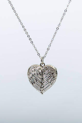 Heart Angel Wings Necklace. Gift Box included!