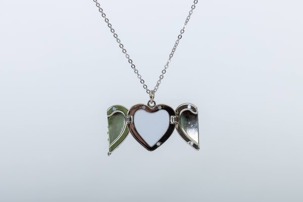 Heart Angel Wings Necklace. Gift Box included!