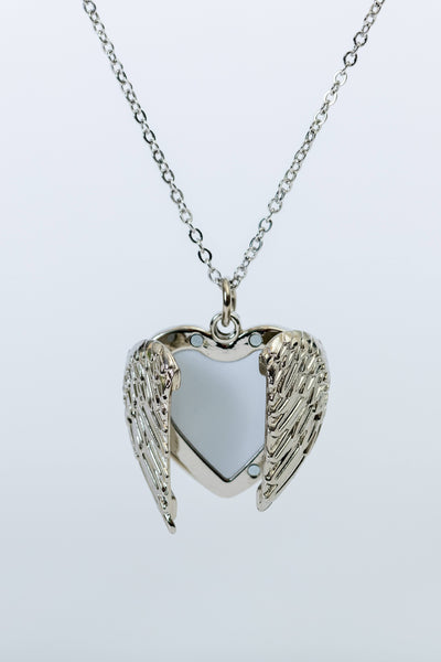 Heart Angel Wings Necklace - Clearance - No Box - Unprinted