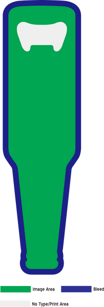 Print on Demand Bottle Opener (Bottle Shape)