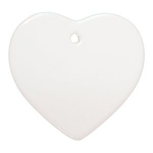 3" Heart Print on Demand Ceramic Ornament with Gift Box