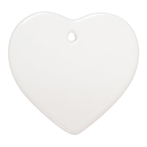 3" Heart Print on Demand Ceramic Ornament with Gift Box