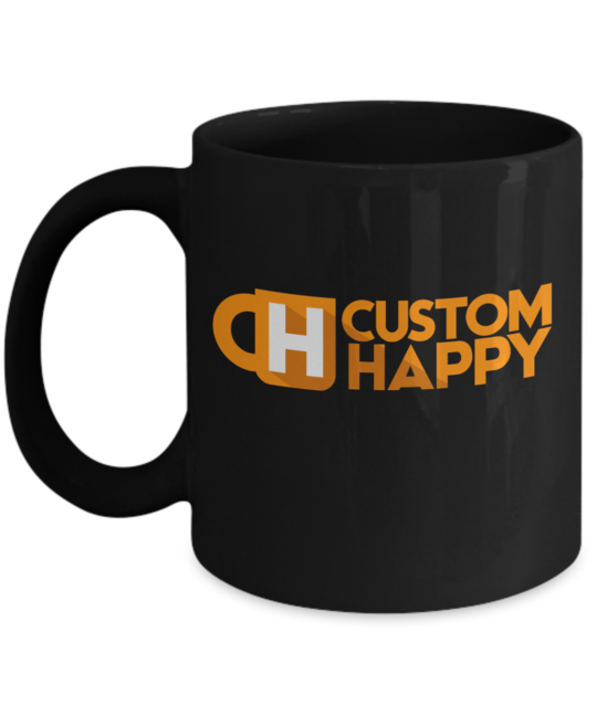15 Black Custom Coffee Mugs