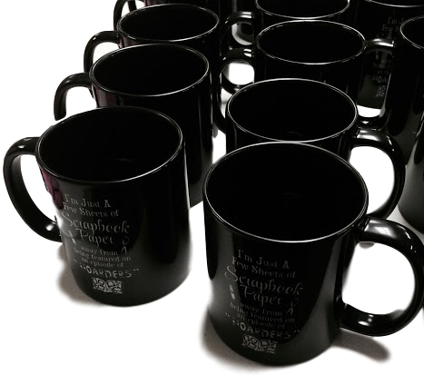 11oz Black Custom Coffee Mugs