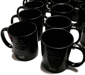 11oz Black Custom Coffee Mugs