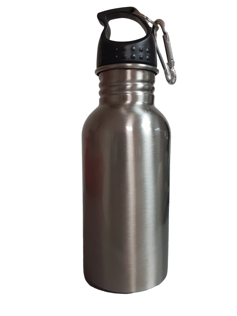 Stainless Steel Water Bottle, 16 Oz, 8 3/4 High, Lightweight, New, Never  Used