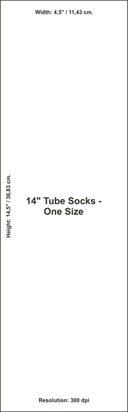Tube Socks (14" & 16" in Length) - Clearance - Unprinted