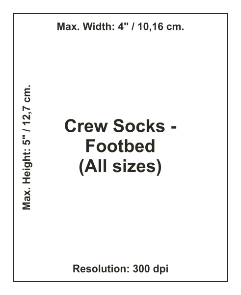 Crew Socks - Clearance - Unprinted
