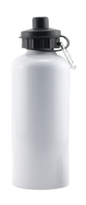 20 oz Aluminum Water Bottle w/ White Coating (Qty 12)