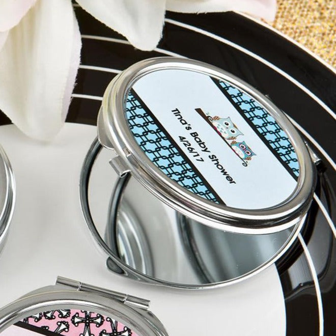 Circle Compact Mirror Print on Demand Fulfillment. Gift Box included!