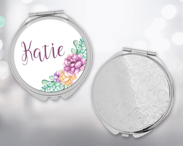 Circle Compact Mirror Print on Demand Fulfillment. Gift Box included!